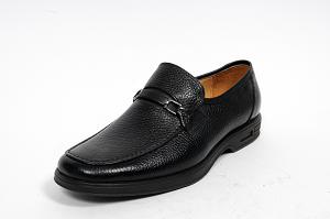 Chaussure Noir en cuir avec semelle anti dérapante