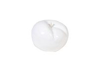 Apple decoration 12cm  white  6/48
