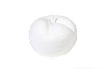 Apple decoration 18cm  white  6/24