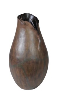 Rounded Scallop Vase 56cm   brown   1/2