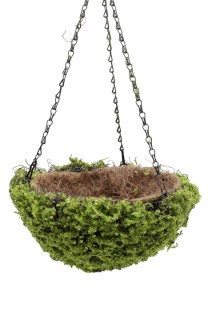 Hanging mossed round basket  30cm   0/24